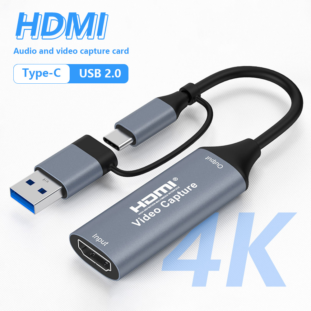 Usb Sound Card - 4K 2 في 1 USB 2.0