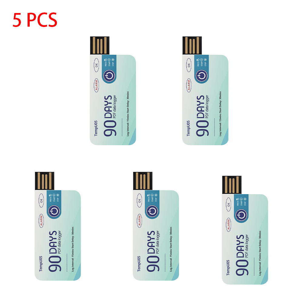 Usb Sound Card - 5 قطعة/الوحدة TempU05 مسجل بيانات درجة