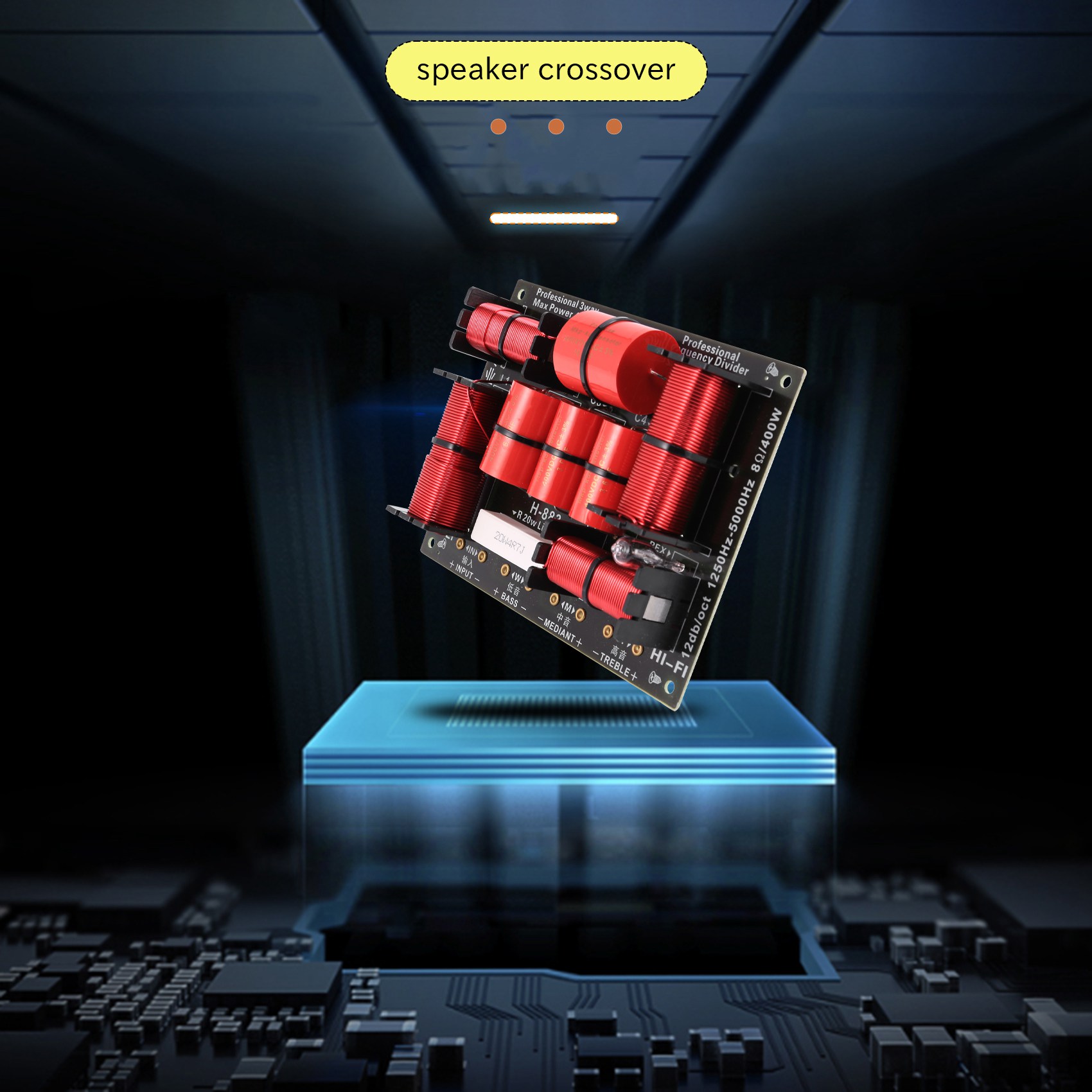 Speaker Crossover - ممتاز-400 واط 3 طريقة كروس مقسم
