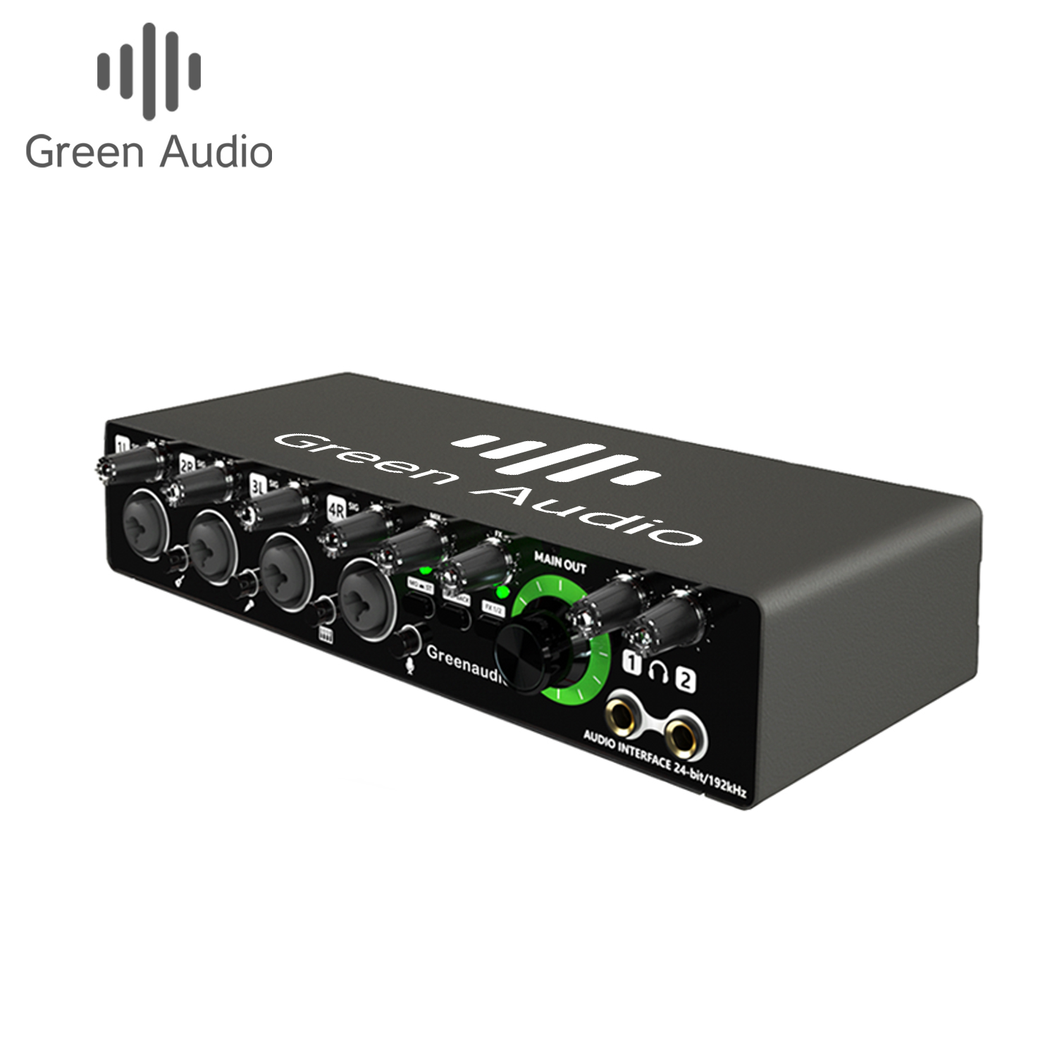 Usb Sound Card - واجهة صوتية USB خضراء GAX-MD44 مع