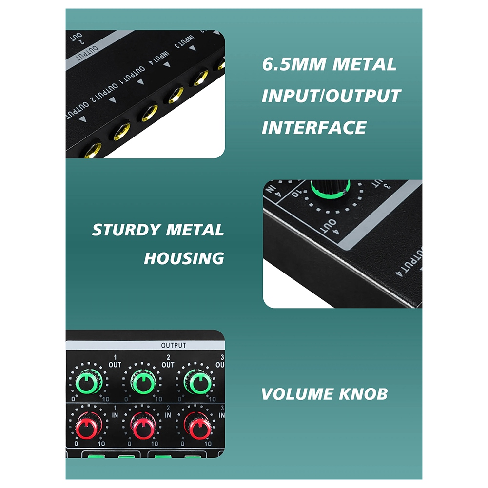 (MEOF) -LQ04 ميكسر صوتي رباعي  - مراجعة Audio Interface وسعره