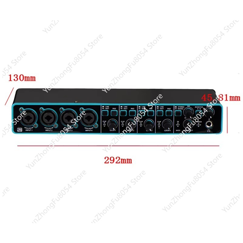 المهنية 3rd الجيل 4x4 USB الكم - مراجعة Usb Sound Card وسعره