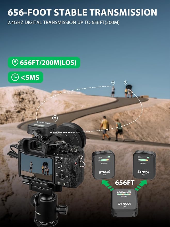 ميكروفون SYNCO اللاسلكي Lavali - مراجعة Condenser Microphone Kit وسعره
