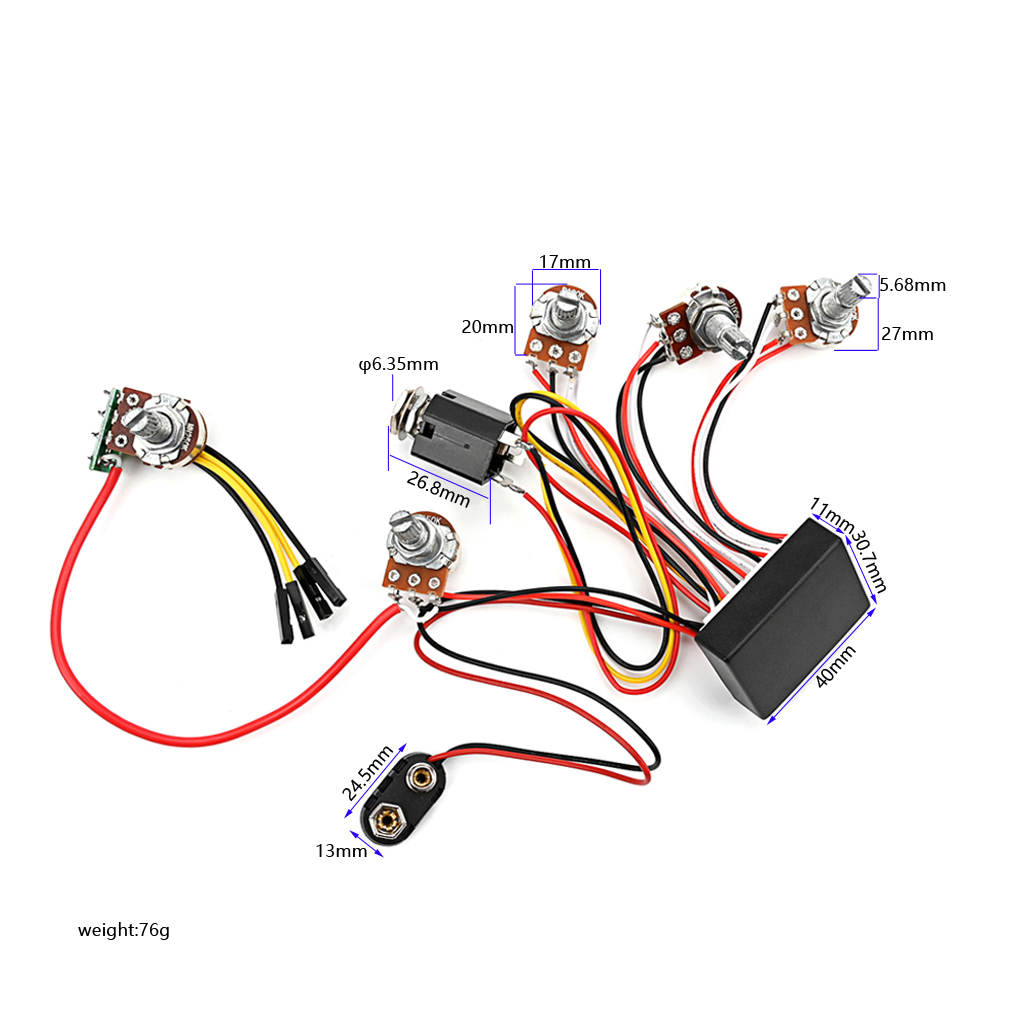 قبل السلكية 3 الفرقة نشط باس ا - مراجعة Passive Preamp وسعره