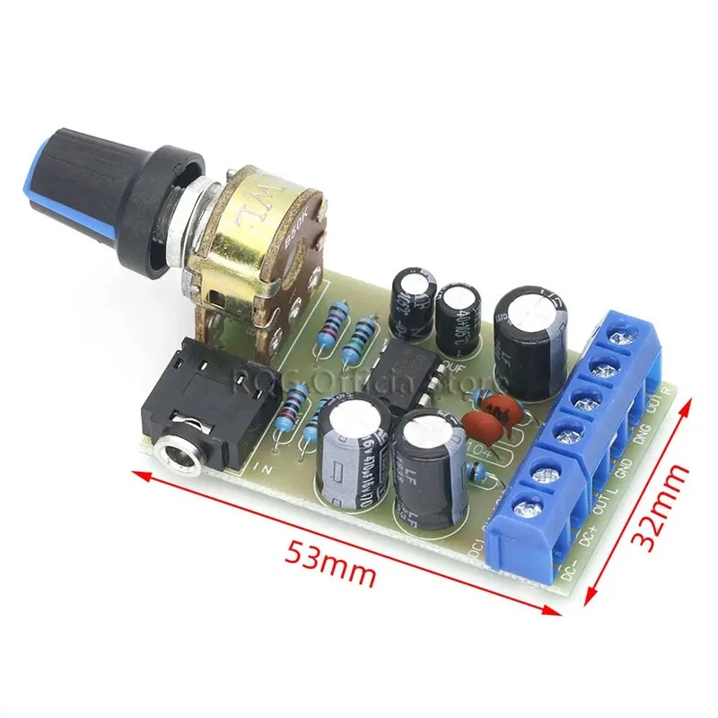 لوحة مكبر صوت TDA2822 TDA2822M - مراجعة Audio Amplifier Board وسعره