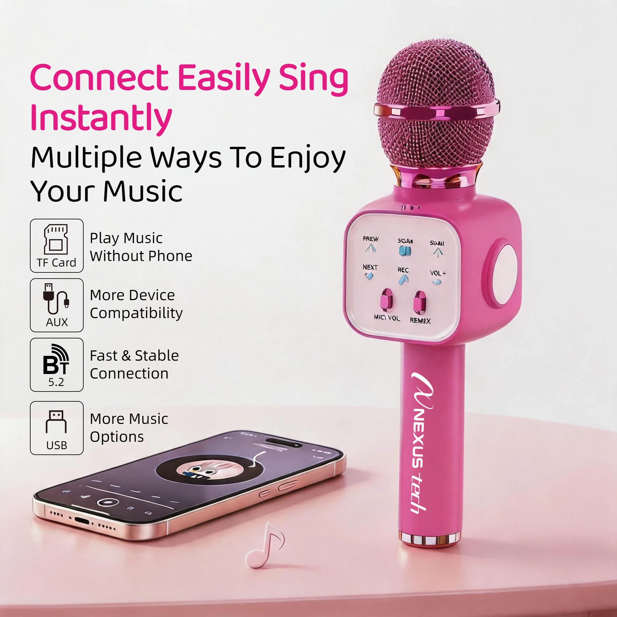 ميكروفون كاريوكي لاسلكي بتقنية - مراجعة Condenser Microphone Kit وسعره