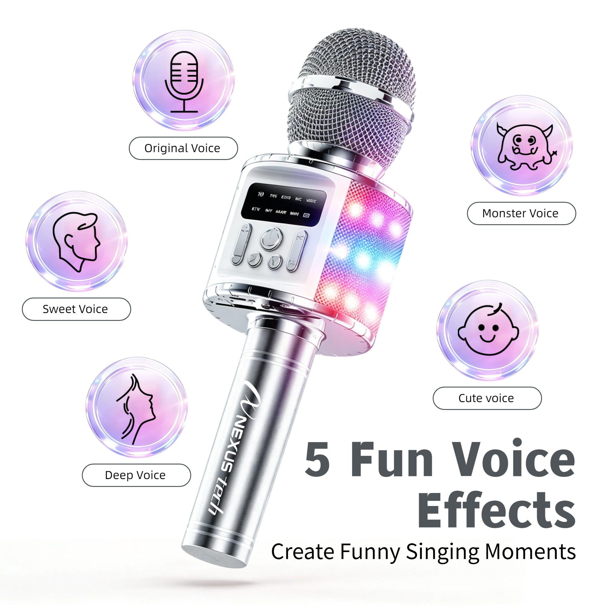 ميكروفون كاريوكي لاسلكي مزدوج  - مراجعة Condenser Microphone Kit وسعره