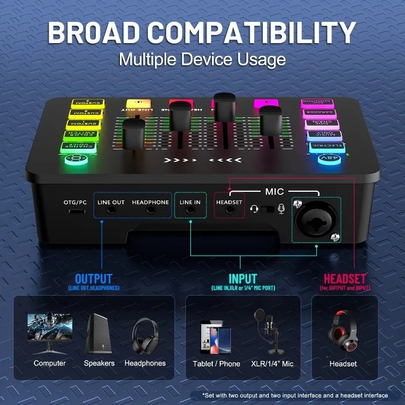 بطاقة صوت ZX230 للبث المباشر م - مراجعة Condenser Microphone Kit وسعره