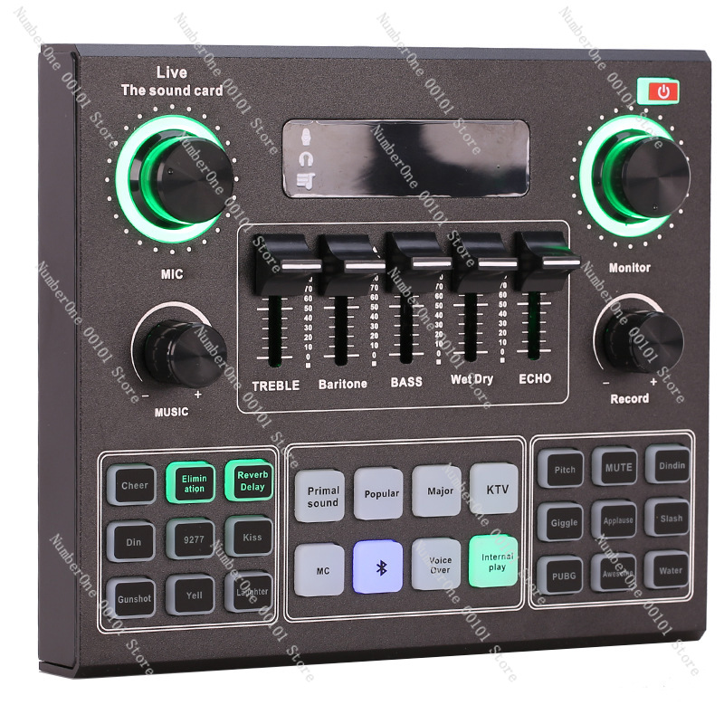 V9 بطاقة الصوت ميكروفون مجموعة - مراجعة Usb Sound Card وسعره