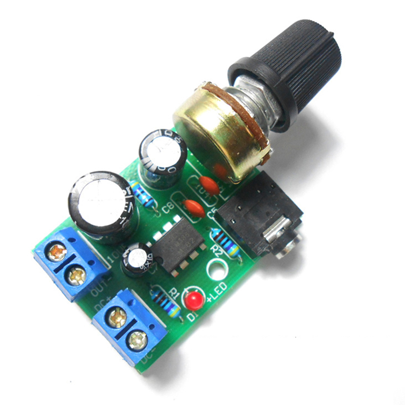 لوحة مكبر صوت LM386 بقوة 10 وا - مراجعة Volume Control Board وسعره